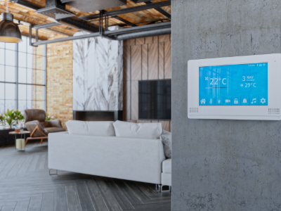 Smart-Home-Wohnzimmer, Raumklima
