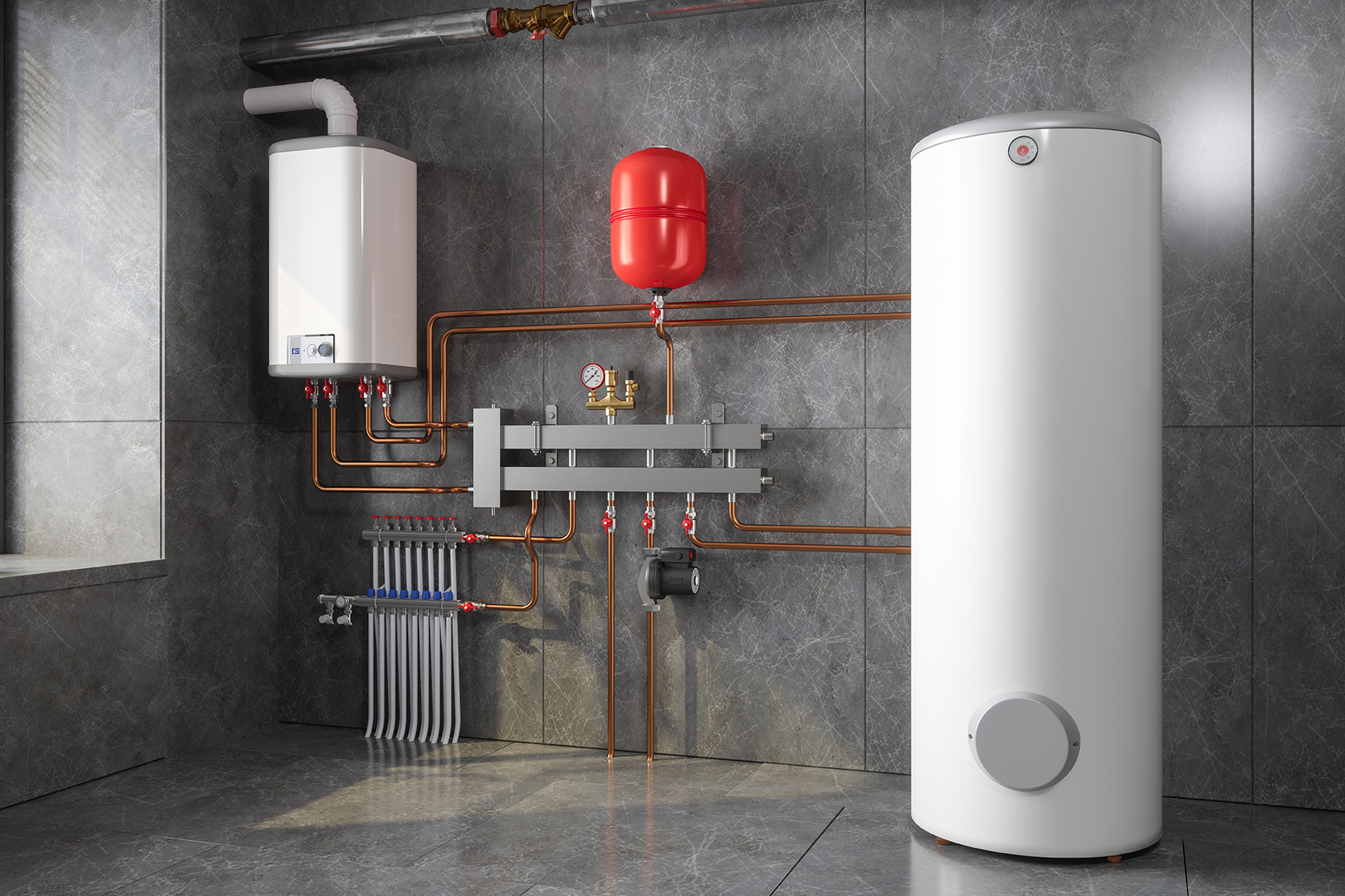 Heizungsanlage, Warmwasseranlage Haustechnik